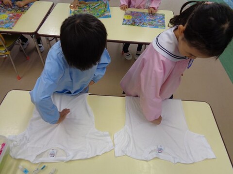 年長組　Tシャツ作り