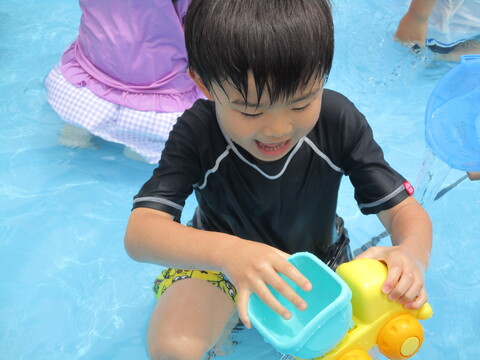 楽しい水遊び