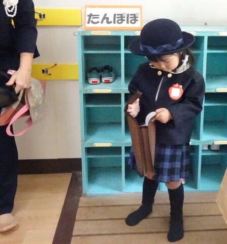 自分で上履き履けたね✨