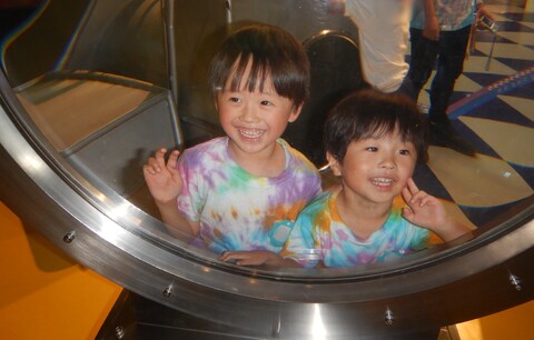 反対から見ると大きく見えたよ！