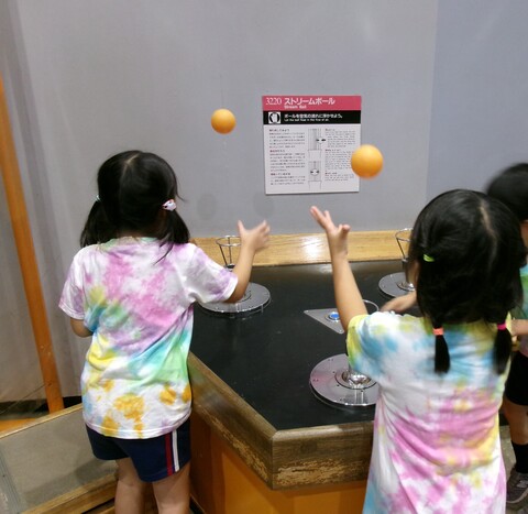 ボールが高く浮かび上がったね！