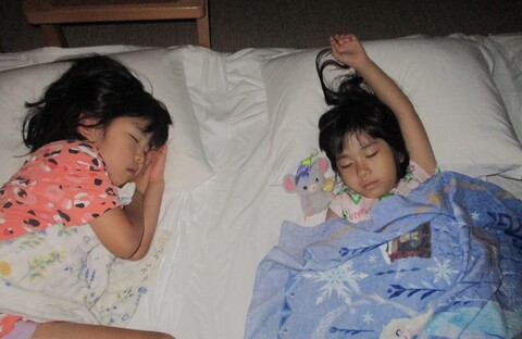 たくさん遊んでぐっすり眠れたね！