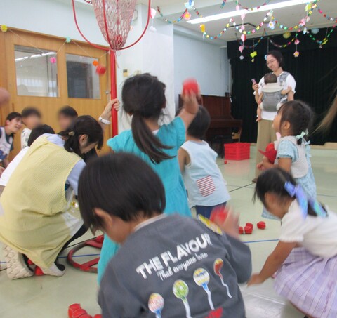 玉入れがんばれ！