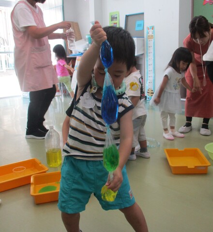 いろんないろできたよ💧