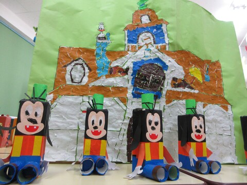 お家は千切り貼りをしました！