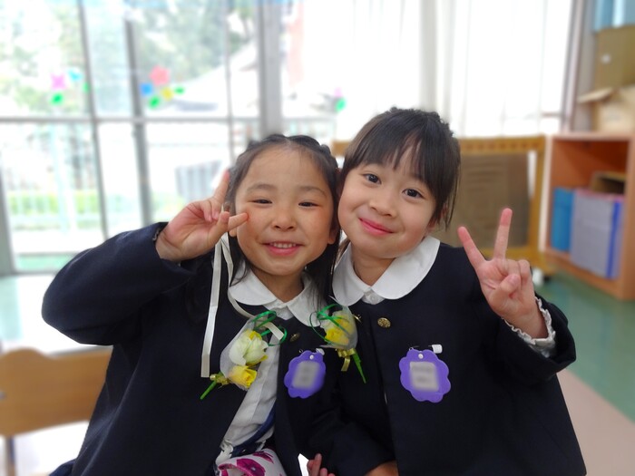 大好きなお友達と♡(卒園式)