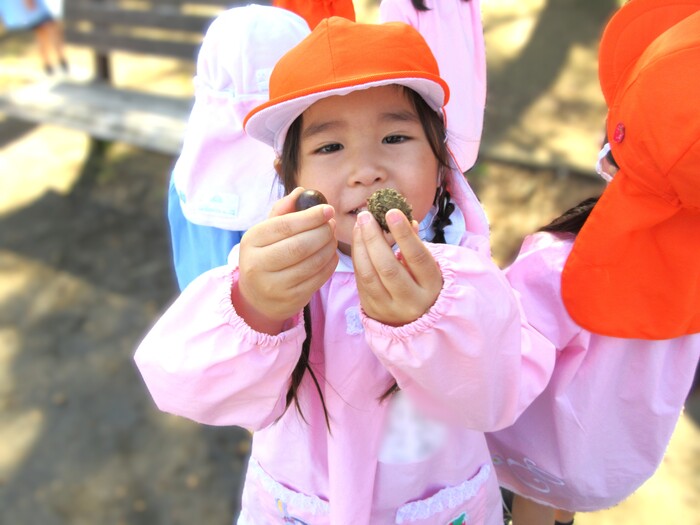 かわいいどんぐりを見つけたよ♬(公園遊び)